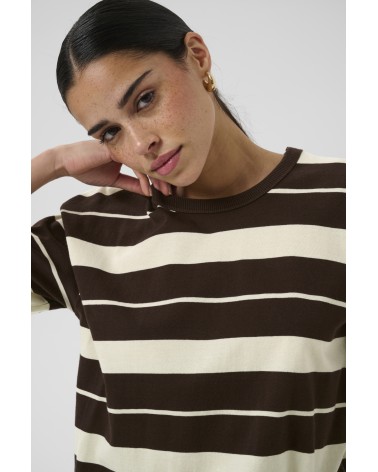 CAMISETA EN TONO MARRON KAFFE