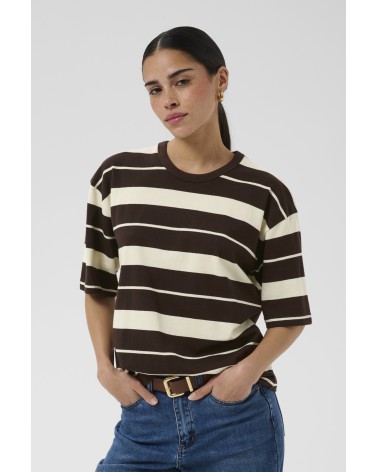 CAMISETA EN TONO MARRON KAFFE