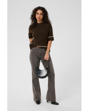 JERSEY CON RIBETES A CONTRASTE DE MANGA 3/4 KAFFE