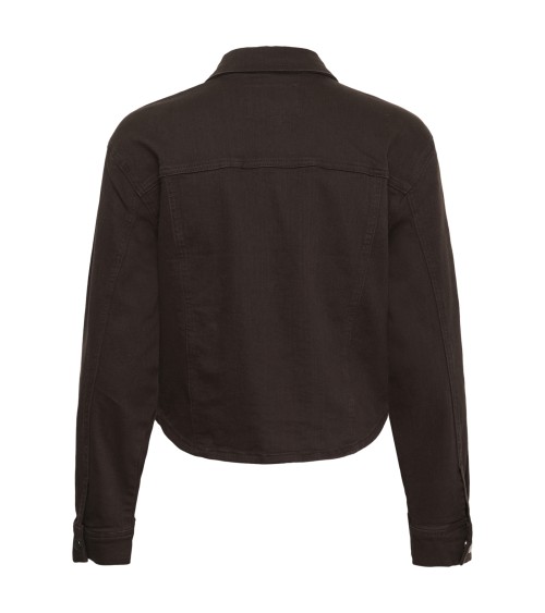 CAZADORA SOBRECAMISA DENIM MARRÓN KAFFE