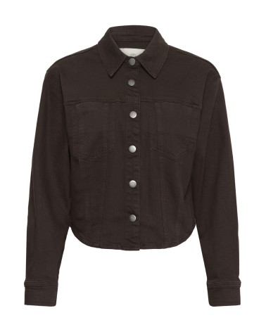 CAZADORA SOBRECAMISA DENIM MARRÓN KAFFE
