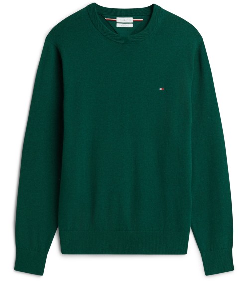 JERSEY DE ALGODÓN PIMA Y CASHMERE DE CUELLO REDONDO TOMMY HILFIGER