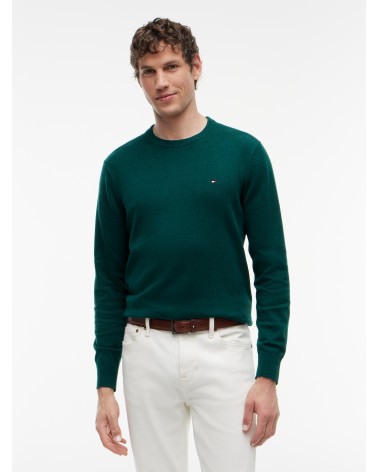 JERSEY DE ALGODÓN PIMA Y CASHMERE DE CUELLO REDONDO TOMMY HILFIGER