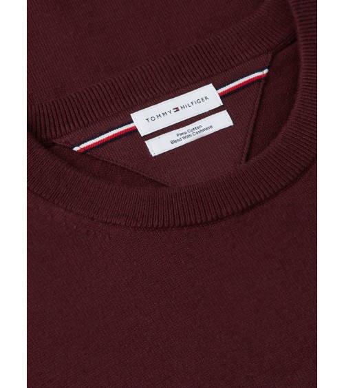 JERSEY DE ALGODÓN PIMA Y CASHMERE DE CUELLO REDONDO TOMMY HILFIGER