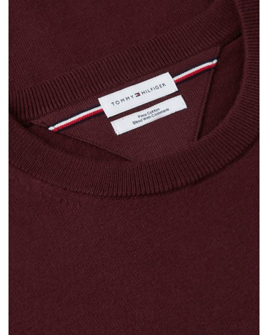 JERSEY DE ALGODÓN PIMA Y CASHMERE DE CUELLO REDONDO TOMMY HILFIGER