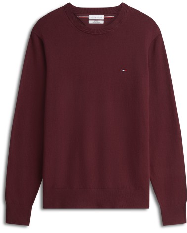 JERSEY DE ALGODÓN PIMA Y CASHMERE DE CUELLO REDONDO TOMMY HILFIGER