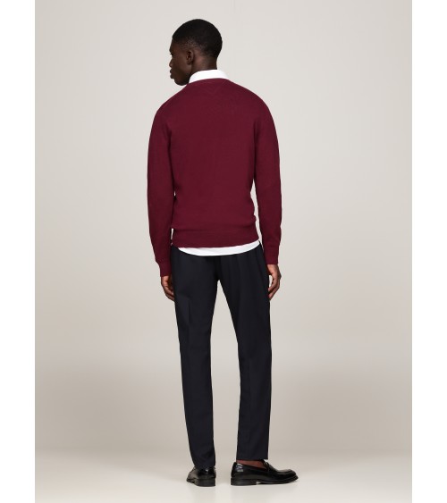 JERSEY DE ALGODÓN PIMA Y CASHMERE DE CUELLO REDONDO TOMMY HILFIGER