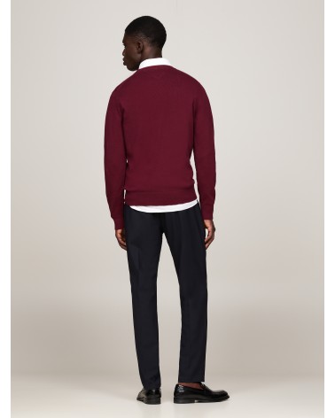 JERSEY DE ALGODÓN PIMA Y CASHMERE DE CUELLO REDONDO TOMMY HILFIGER
