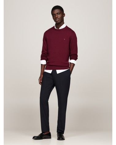 JERSEY DE ALGODÓN PIMA Y CASHMERE DE CUELLO REDONDO TOMMY HILFIGER