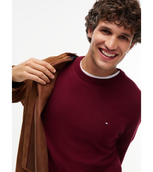 JERSEY DE ALGODÓN PIMA Y CASHMERE DE CUELLO REDONDO TOMMY HILFIGER