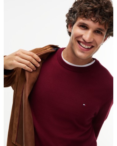 JERSEY DE ALGODÓN PIMA Y CASHMERE DE CUELLO REDONDO TOMMY HILFIGER