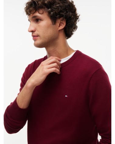 JERSEY DE ALGODÓN PIMA Y CASHMERE DE CUELLO REDONDO TOMMY HILFIGER