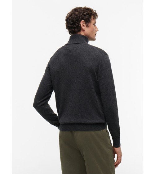 JERSEY DE ALGODÓN PIMA Y CASHMERE DE CUELLO VUELTO TOMMY HILFIGER