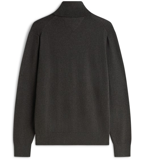 JERSEY DE ALGODÓN PIMA Y CASHMERE DE CUELLO VUELTO TOMMY HILFIGER