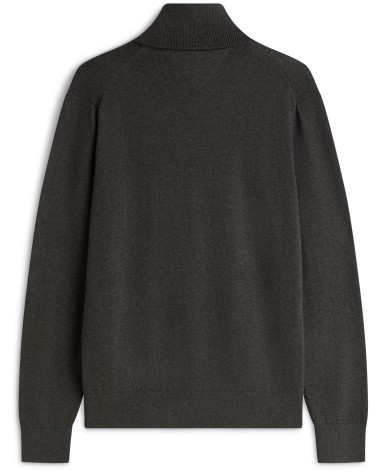 JERSEY DE ALGODÓN PIMA Y CASHMERE DE CUELLO VUELTO TOMMY HILFIGER