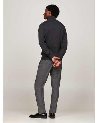 JERSEY DE ALGODÓN PIMA Y CASHMERE DE CUELLO VUELTO TOMMY HILFIGER