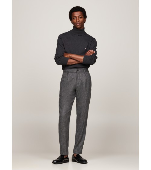JERSEY DE ALGODÓN PIMA Y CASHMERE DE CUELLO VUELTO TOMMY HILFIGER