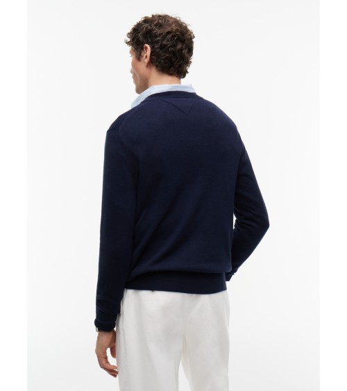JERSEY DE ALGODÓN PIMA Y CASHMERE DE CUELLO PICO TOMMY HILFIGER