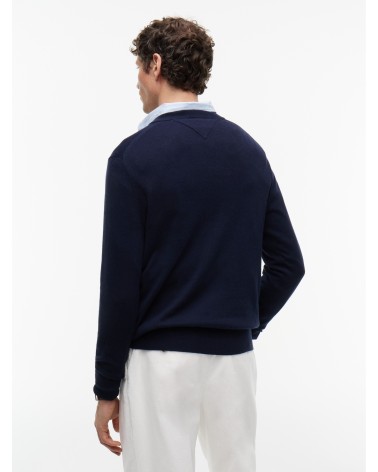 JERSEY DE ALGODÓN PIMA Y CASHMERE DE CUELLO PICO TOMMY HILFIGER