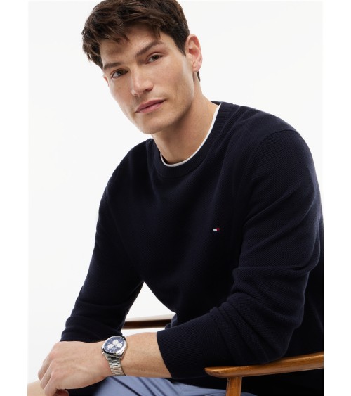 JERSEY CUELLO REDONDO CON TEJIDO STRUCTURE TOMMY HILFIGER