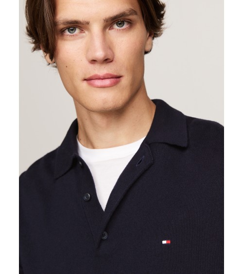JERSEY TIPO POLO DE ALGODÓN Y CASHMERE TOMMY HILFIGER