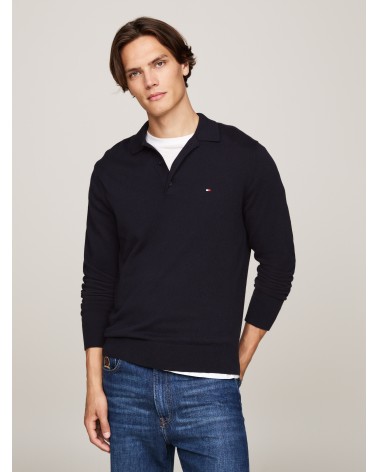 JERSEY TIPO POLO DE ALGODÓN Y CASHMERE TOMMY HILFIGER