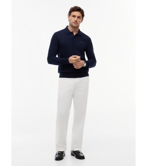 JERSEY TIPO POLO DE ALGODÓN Y CASHMERE TOMMY HILFIGER