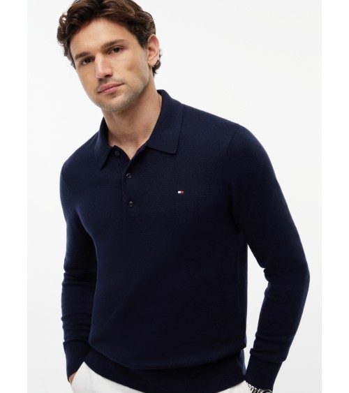 JERSEY TIPO POLO DE ALGODÓN Y CASHMERE TOMMY HILFIGER