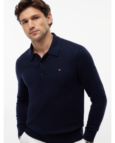 JERSEY TIPO POLO DE ALGODÓN Y CASHMERE TOMMY HILFIGER