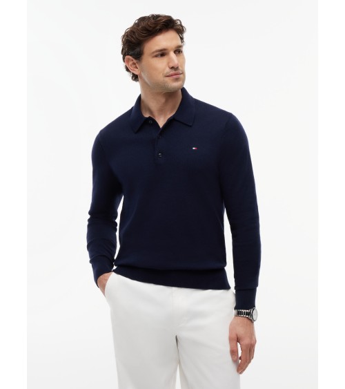 JERSEY TIPO POLO DE ALGODÓN Y CASHMERE TOMMY HILFIGER