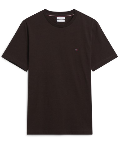 CAMISETA BÁSICA MARRÓN REGULAR FIT DE TOMMY HILFIGER