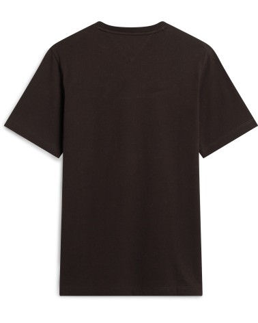 CAMISETA BÁSICA MARRÓN REGULAR FIT DE TOMMY HILFIGER