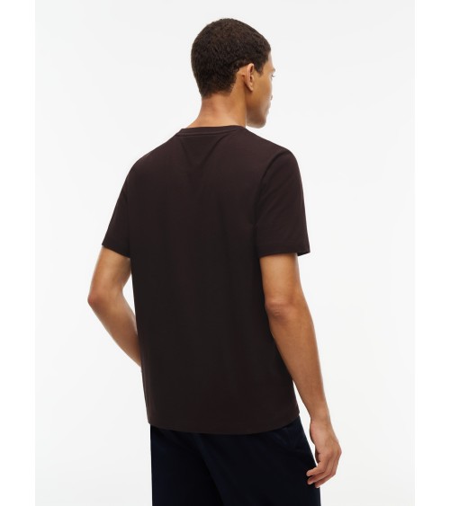 CAMISETA BÁSICA MARRÓN REGULAR FIT DE TOMMY HILFIGER