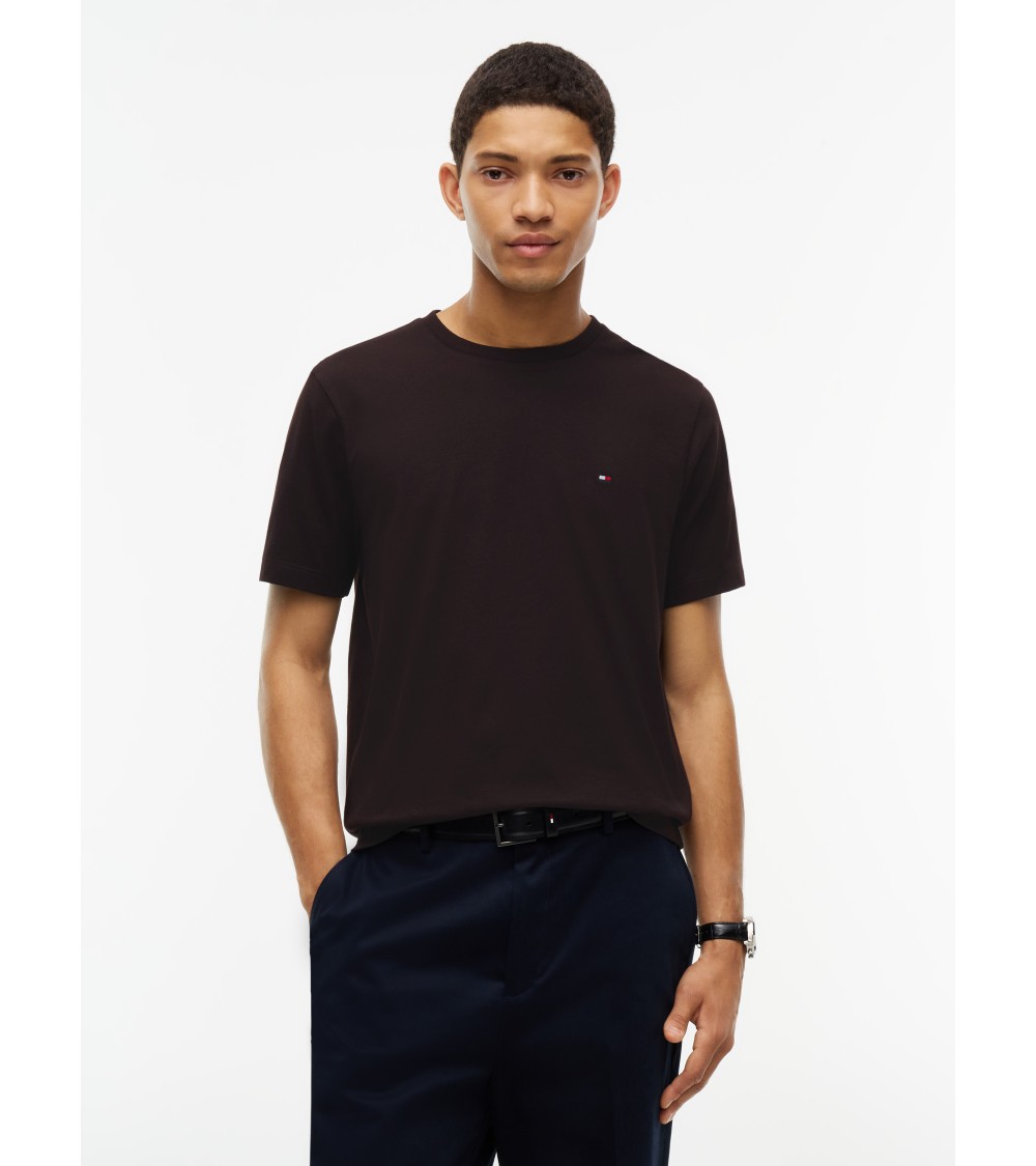 CAMISETA BÁSICA MARRÓN REGULAR FIT DE TOMMY HILFIGER