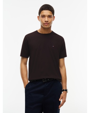 CAMISETA BÁSICA MARRÓN REGULAR FIT DE TOMMY HILFIGER