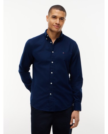 CAMISA LISA DE FRANELA CON ELÁSTICO TOMMY HILFIGER