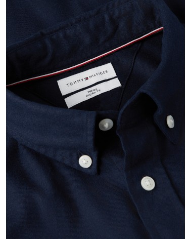 CAMISA LISA DE FRANELA CON ELÁSTICO TOMMY HILFIGER