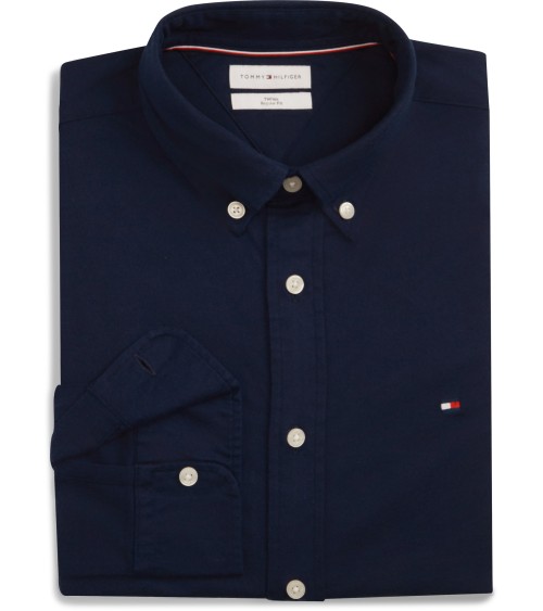 CAMISA LISA DE FRANELA CON ELÁSTICO TOMMY HILFIGER