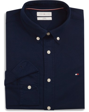 CAMISA LISA DE FRANELA CON ELÁSTICO TOMMY HILFIGER