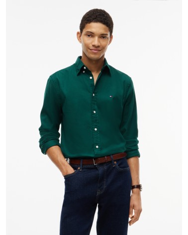 CAMISA LISA DE FRANELA CON ELÁSTICO TOMMY HILFIGER