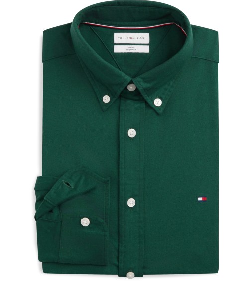 CAMISA LISA DE FRANELA CON ELÁSTICO TOMMY HILFIGER