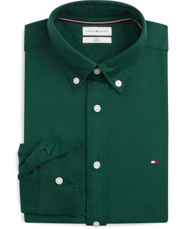 CAMISA LISA DE FRANELA CON ELÁSTICO TOMMY HILFIGER