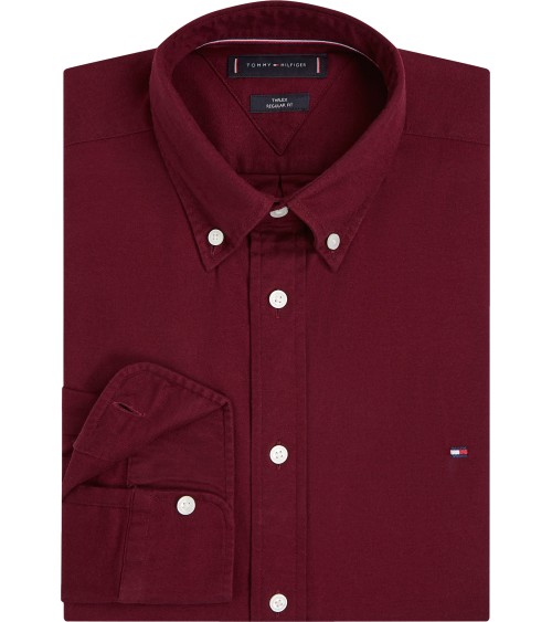 CAMISA LISA DE FRANELA CON ELÁSTICO TOMMY HILFIGER