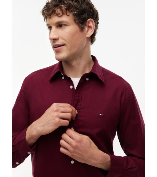 CAMISA LISA DE FRANELA CON ELÁSTICO TOMMY HILFIGER