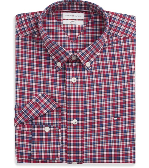 CAMISA FLEX POPLIN DE CUADROS TOMMY HILFIGER