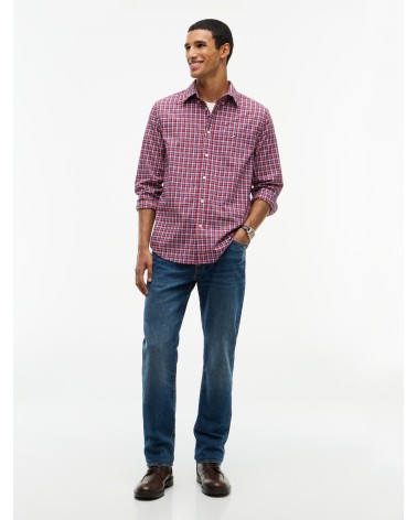 CAMISA FLEX POPLIN DE CUADROS TOMMY HILFIGER