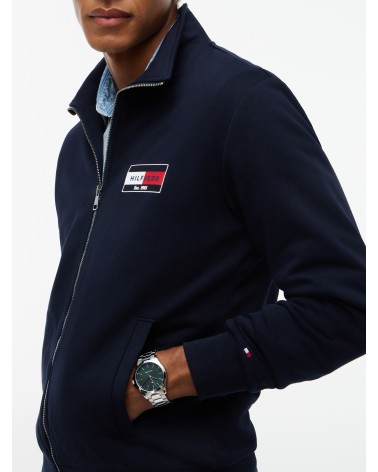 CHAQUETA DE FELPA CON CREMALLERA TOMMY HILFIGER
