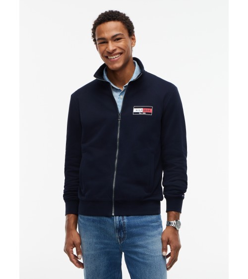 CHAQUETA DE FELPA CON CREMALLERA TOMMY HILFIGER