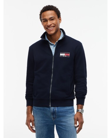 CHAQUETA DE FELPA CON CREMALLERA TOMMY HILFIGER