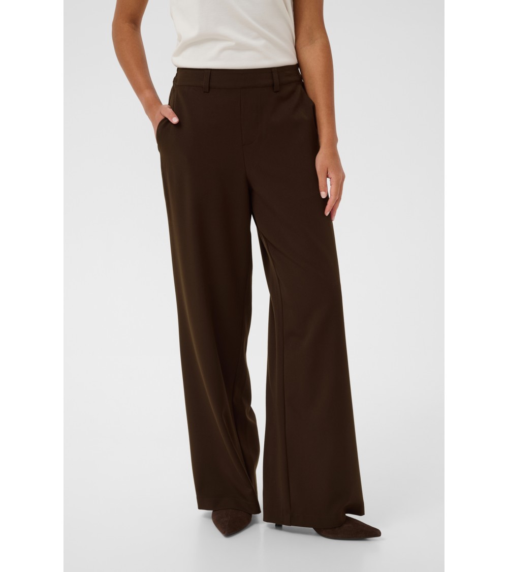 PANTALÓN CONFORTABLE CON GOMA KAFFE